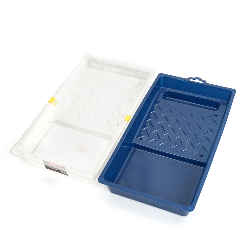 T-4 plastic paint tray with disposable tray liner set