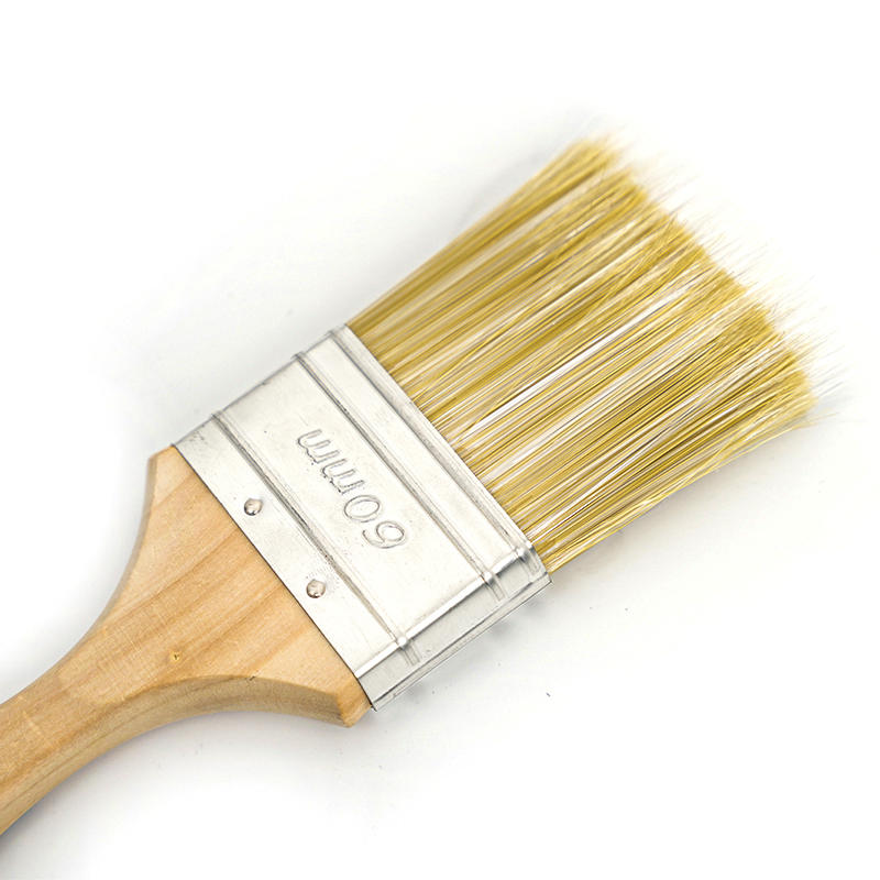 Gold & white blend synthetic filament Paint brush 60mm